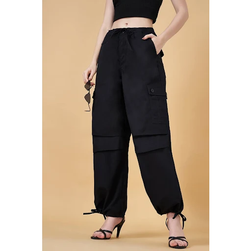 SF Jeans Black Parachute Pants